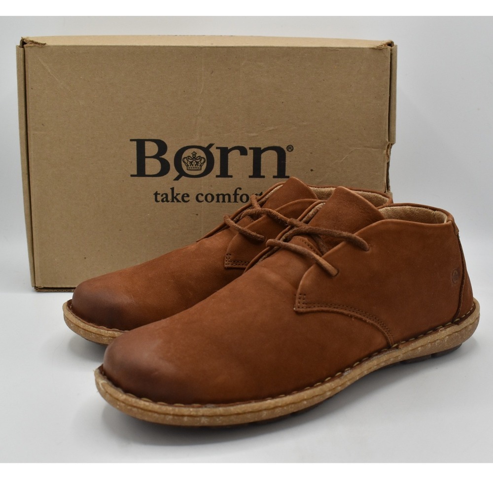 Born Nuala II Chukka Boot Womens 8 Tan Maple Leaf Leather Ankle Boot NEW